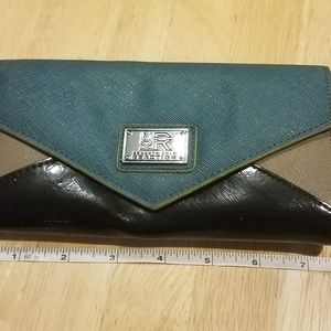 Kenneth Cole Reaction Tricolor Envelope Wallet Clutch